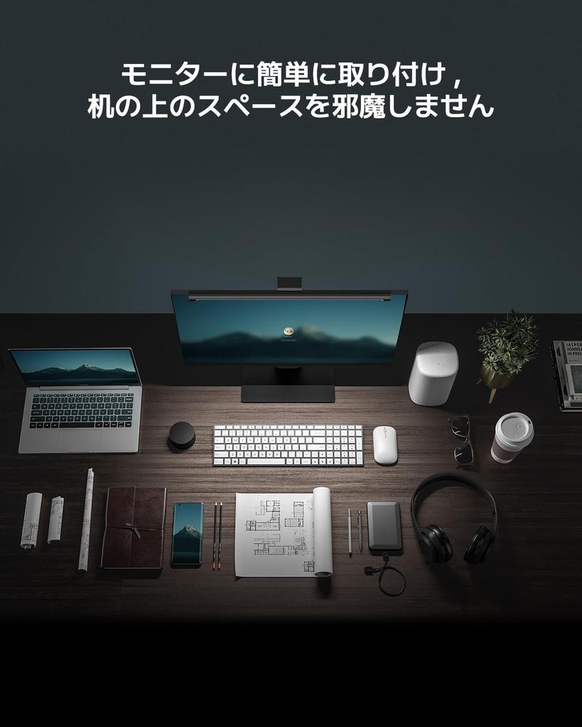 Xiaomi Монитор Подвесной USB Настольный Асимметричный Свет Ra95 Высокий Цвет Магнит Металл Беспроводной Пульт Дистанционного Управления Бесступенчатая Цветовая Температура и Яркость