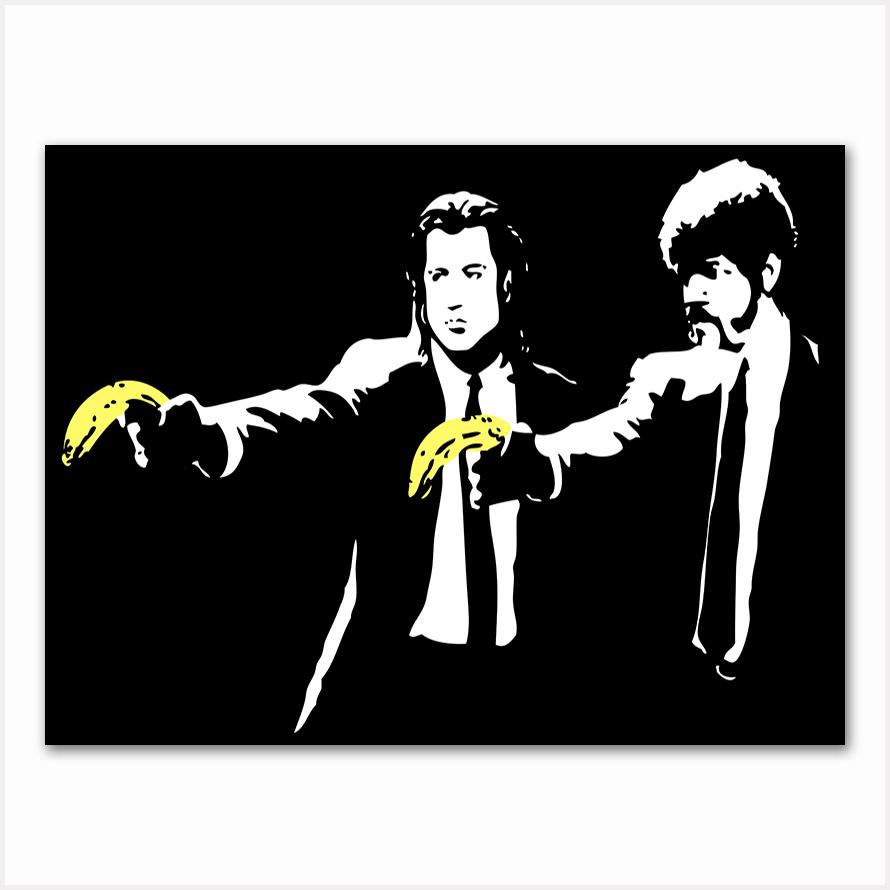 Абстрактное искусство Бэнкси на холсте, постер с принтом, настенная живопись на холсте, скандинавская картина и принты, настенные панно для гостиной, Декор Куадрос