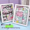 Набор для рисования кристальными наклейками DIY Kuromi - Подарок Sanrio для детей и друзей