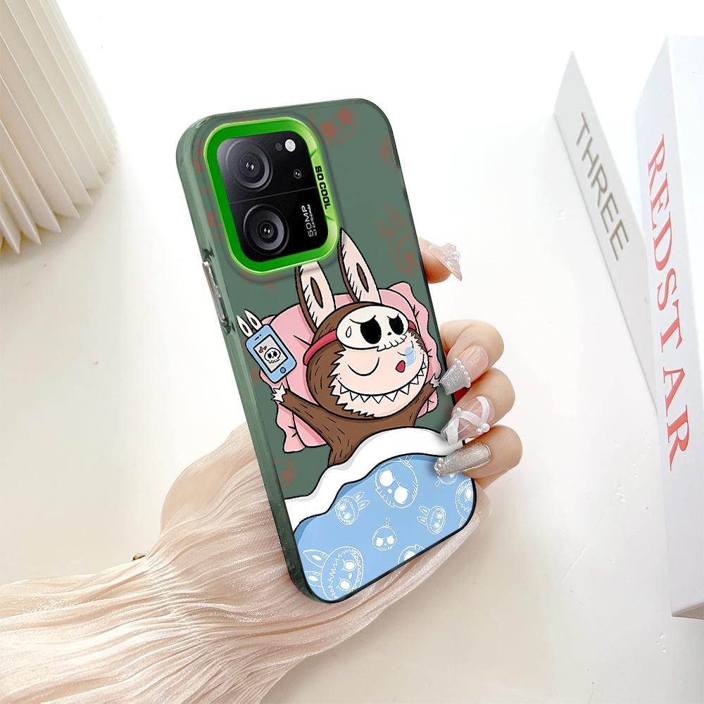 Окрашенный узор, цветной серебристый, двухсторонний, жесткий, противоударный чехол для телефона Xiaomi Redmi Poco