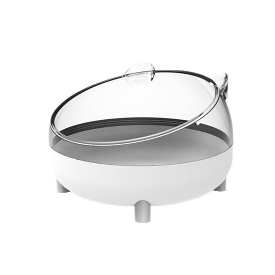 Ванна для хомяка, устойчивая к падению, симпатичная форма, легко моется, панорамная, прозрачная, большая подставка, двойного назначения.