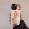Сара Кей Девочки Милый Матовый Чехол Для Телефона Для IPhone 17 16 15 14 Plus 13 12 11 Pro Max X Xs XR Серебристый Жесткий Чехол