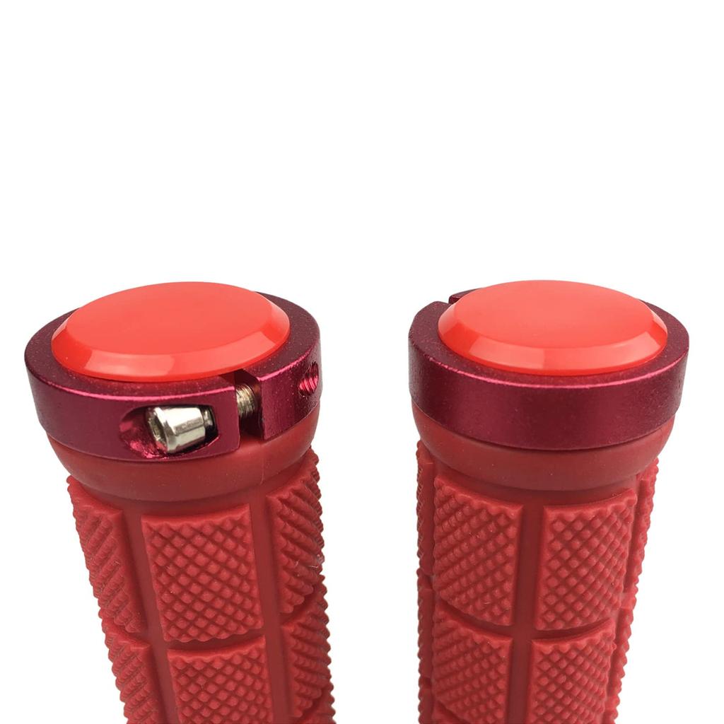 PLATT Bicycle Grip Professional Mountain Bike Handlebar Grip 1 Inner End Includes Hex Wrench Covers, Durable, Non-Slip, Covers, Pair, 22.2mm Diameter,