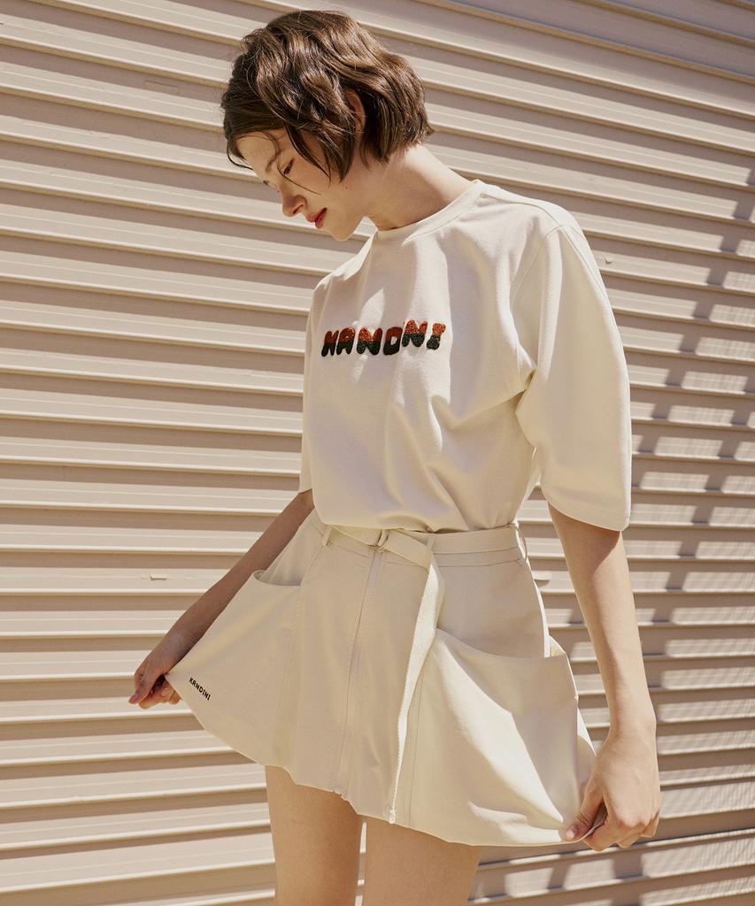Candini Cream Balloon Wind Skirt