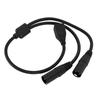 Dual XLR 3Pin Male To RJ45 Female Adapter Cable XLR To RJ45 Y Splitter Cable for DMX CON Controller