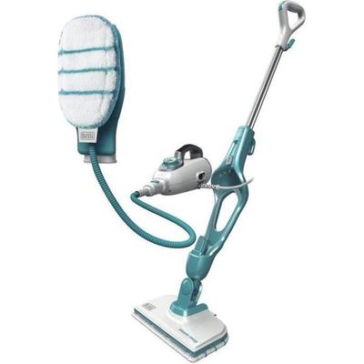 BLACK+DECKER - FSMH1351SM-QS - Паровая швабра с очистителем для рук 1300 Вт - Бак 500 мл - Время нагрева 15 с - 10 аксессуаров