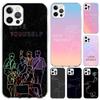Люби Себя Цветочное Сердце Линия Kpop Чехол для Телефона для Iphone 17 Air 16 15 Plus 14 13 Mini 12 11 Pro Max 16E 7 8 SE 2020 Мягкий Funda