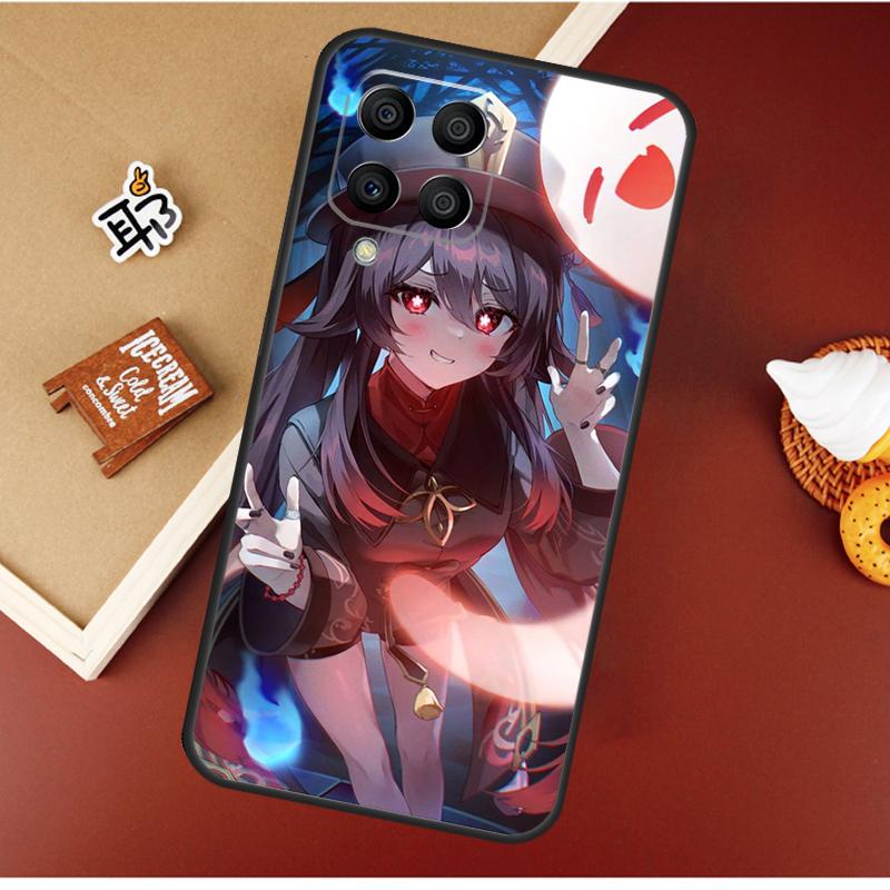 Чехол Genshin Impact Zhongli Hutao для Samsung Galaxy M51 M31 M21 M11 M16 M36 M56 M53 M12 M32 M52 M15 M35 M55 M14 M34 M54