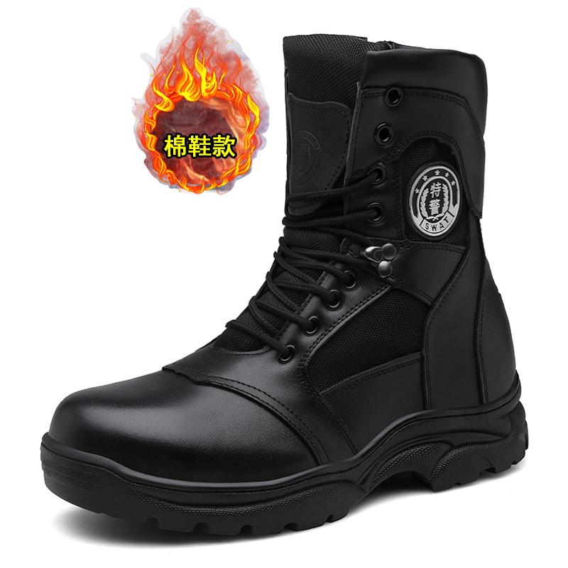 Мужские ботинки с высоким берцем и стальным подноском, тренировочные ботинки из натуральной кожи, обувь для альпинизма и работы на открытом воздухе, зимняя теплая обувь для снега