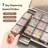 21 Grids Portable Weekly 7 Days Pill Case Colorful Design Stackable Medicine Storage Dispenser Plastic Pill Organizer Box