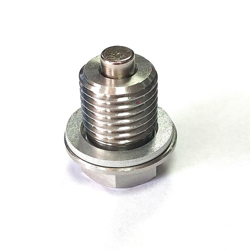 M14 x 1.5 M12 M16 M18 M20 M24 Magnetic stainless steel Oil Drain Plug Sump Drain Nut Bolt with 1 Silver Gasket