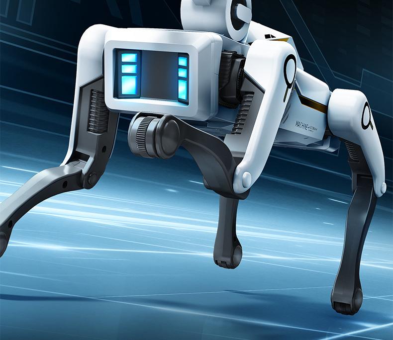 Умный робот-собака с ИИ, голосовым диалогом, дистанционным управлением, функцией звонка, подбором предметов и стреляющим пушками