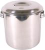 Oya Seisakusho Clover Round Kitchen Pot with 26cm Molybdenum Stainless Made In AKT13026 Graduations, (with Handle), Steel, Japan,