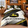 Печатный комплект постельного белья из 3 предметов с рисунком John Deere: простыня, наволочка для декора спальни