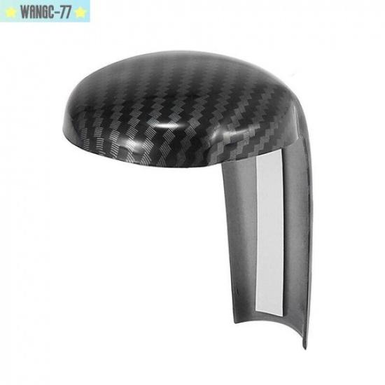 Carbon Fiber Look Car Gear Shift Knob Cover Trim For Mazda 2 CX-3 CX-5 2016-