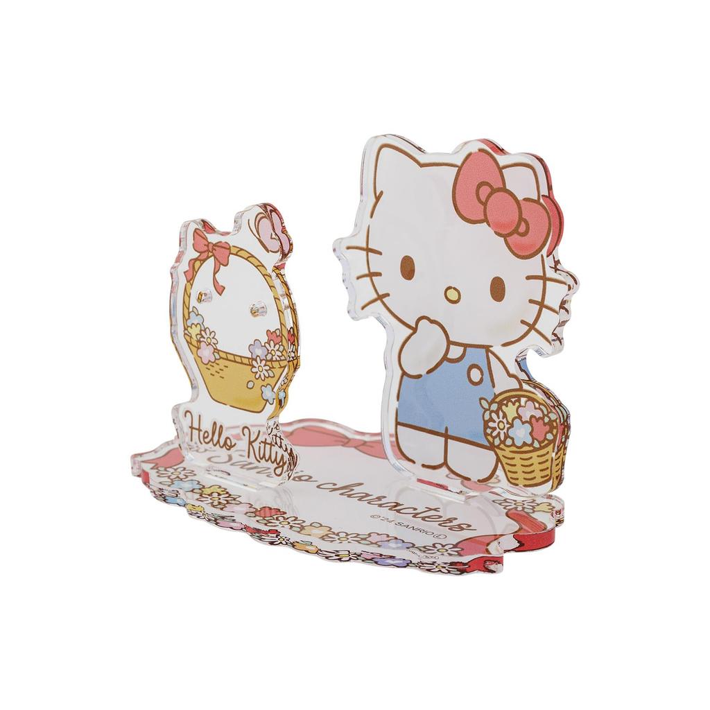 Hello Kitty Axta Acrylic Stand Accessory Stand Sanrio Characters Acrylic Display Necklace Stand Earring Stand Ring Stand [White Clover] AS-SAKT01