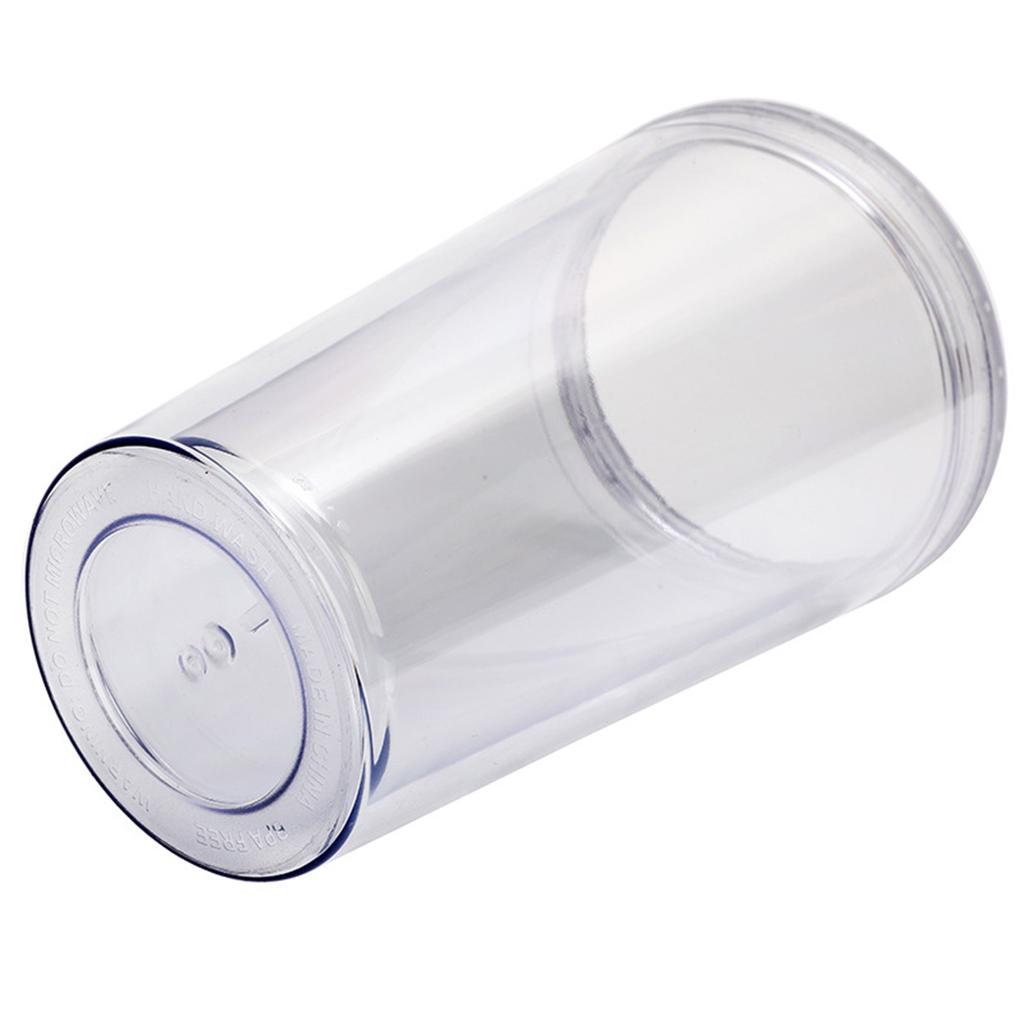 Двухслойная прозрачная пластиковая чашка для воды на 16 унций Портативная двухслойная соломенная чашка