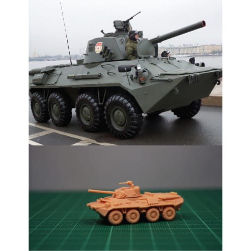 1/144 Российская 2С23 «Нона-СВК» САУ (мелкие детали) Комплект смолы