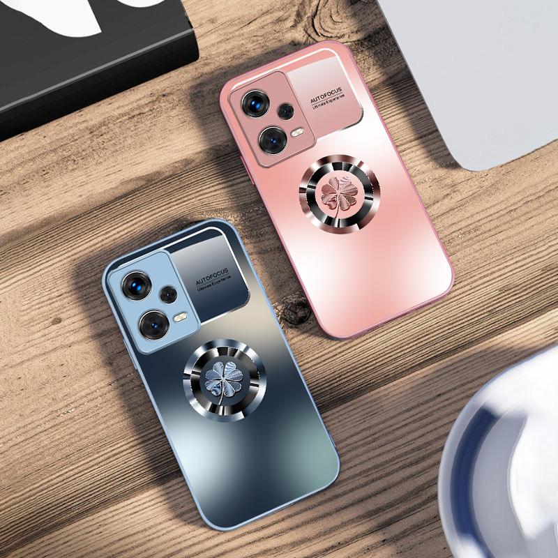 Градиентные цветы для Xiaomi 14 Ultra 13 Lite Redmi Note 13 11 Pro 12 Plus Poco X6 3 Pro F4 6 GT Чехол для телефона из закаленного стекла