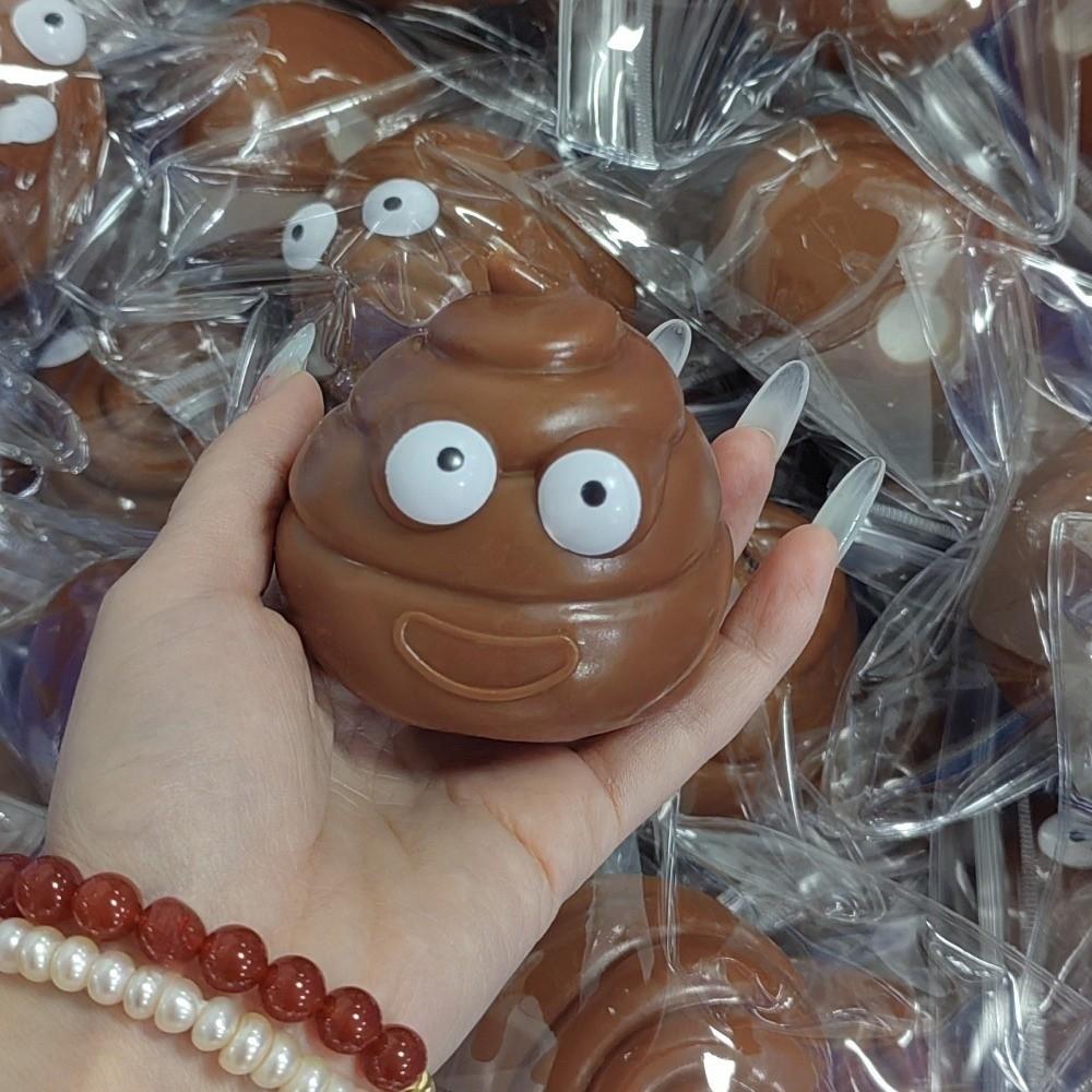 Sound Effects Crackling Shit Squishy Toy Crunchy Prank Toys Portable TPR Fidget Toy Joke Props