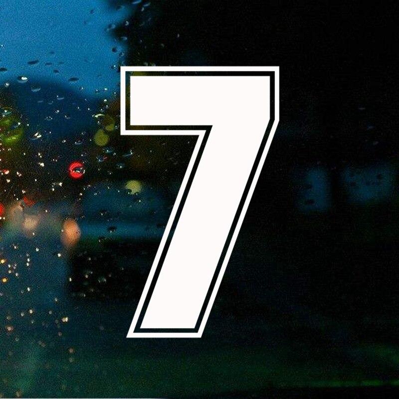 Figures 7 Racing Number Decal Helmet Racing Vinyl Cut Decals Motorcycle Accessories Car Sticker