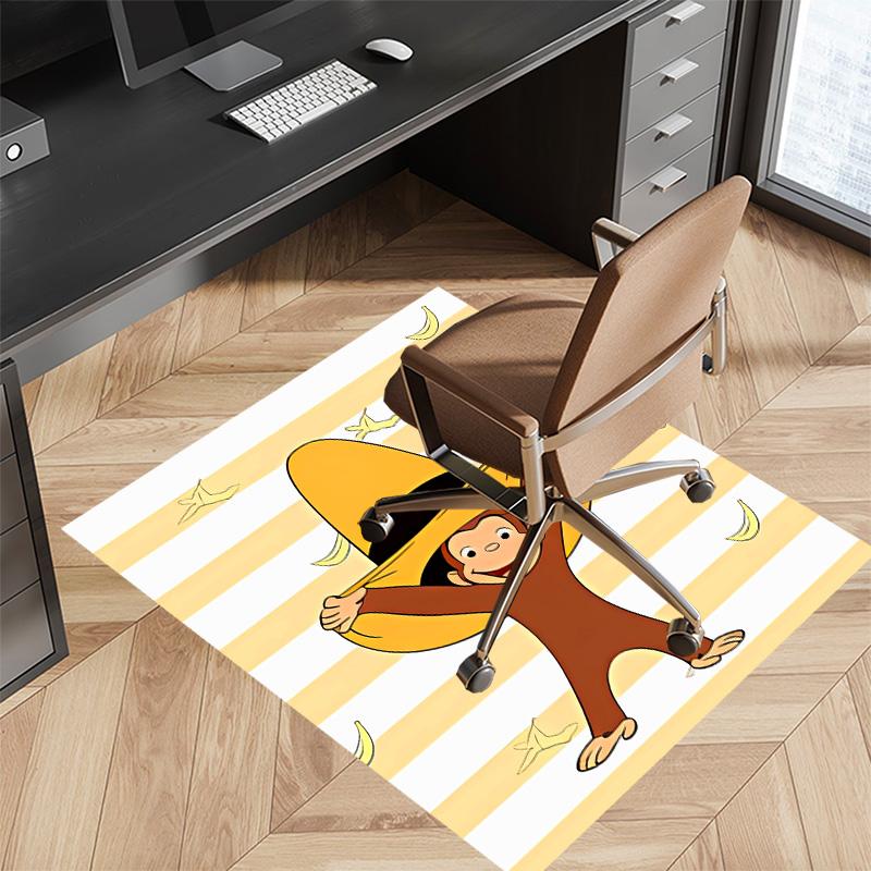 Curious George Printed Absorbent Washable Carpet, Non-Slip Bathroom Mats, Kitchen Rugs, Yoga Mat,Living Room Entrance, Camping Picnic Rugs