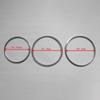 New Easy to Install Paste Version Exhaust port AC Ring Fittings 3pcs Car Decoration Sticker Outlet
