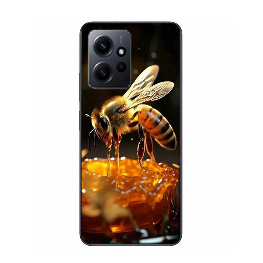 Bees and Honey in the Honeycomb Phone Case For Redmi 12 13C 12C 15C 9 10 10C Note 13 Pro Plus 14 15 Pro 9T 9C 9A TPU Soft Cover