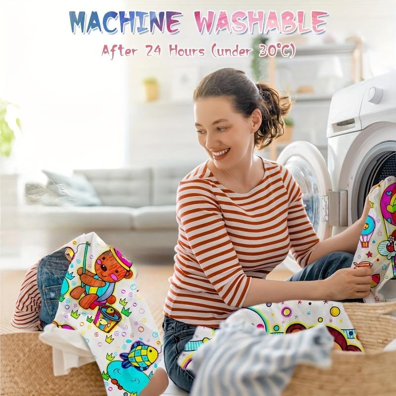 Перманентные маркеры для ткани, Цветные ручки для ткани, Нетоксичные, Стираемые, Водостойкие и Стойкие к выцветанию, Декор ткани для одежды