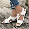Summer New Soft Sole Outwear Ladies Casual Solid Colour Soft Bottom Breathable Open Sandalias Mujer Casual Summer Shoes