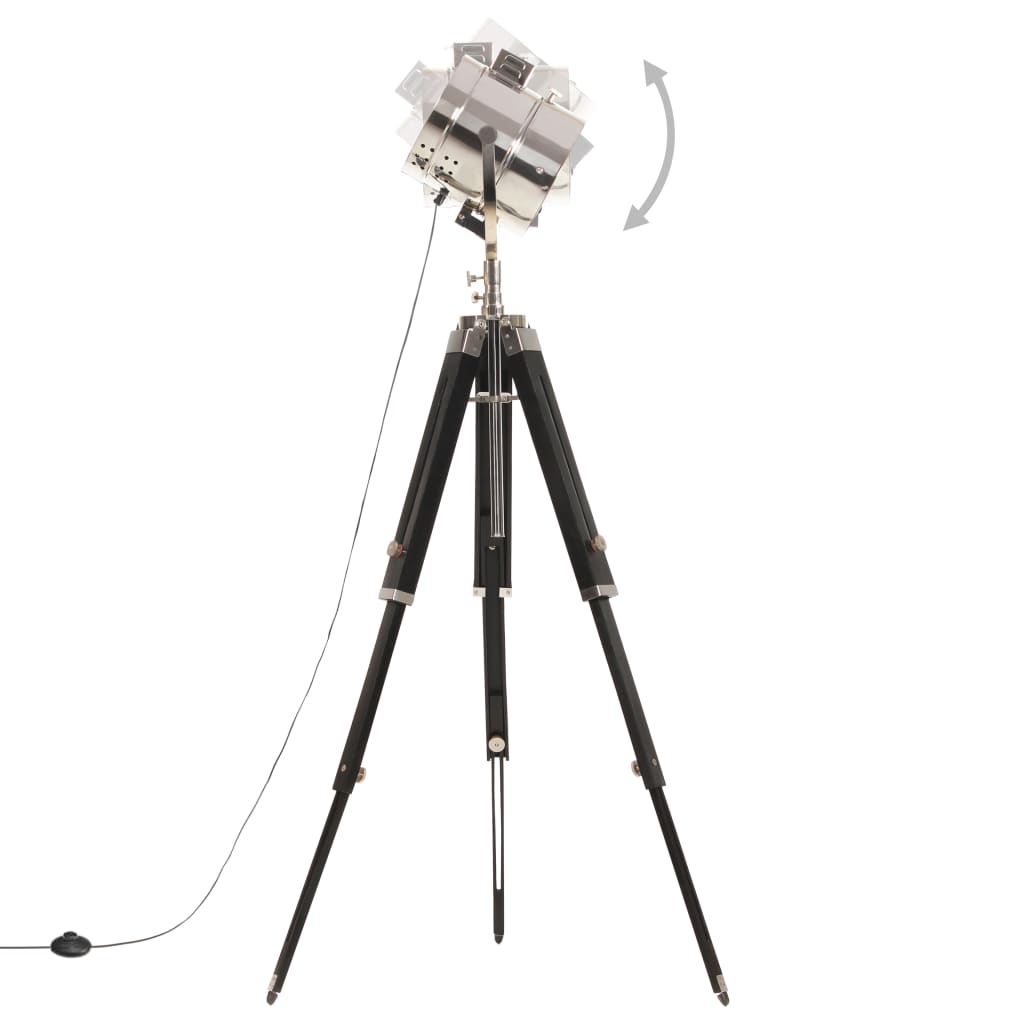 Tripod Floor Lamp Mango Solid Wood 165 cm