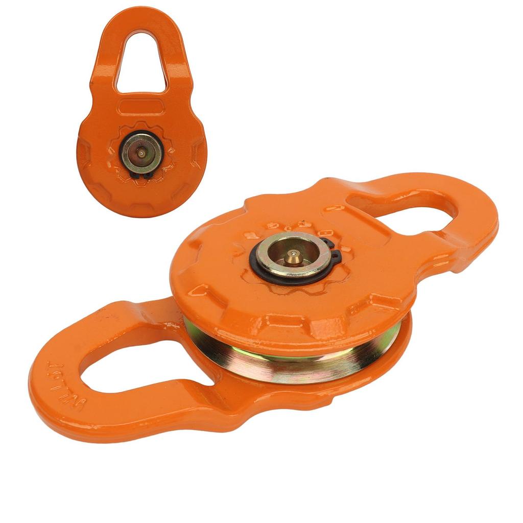 Snatch Block, 12.5 Ton Winch Snatch Block Towing Pulley Block, Heavy Duty Steel Off-Road