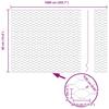 Hexagonal Fence Silver 0.4 x 10 m Galvanized Steel