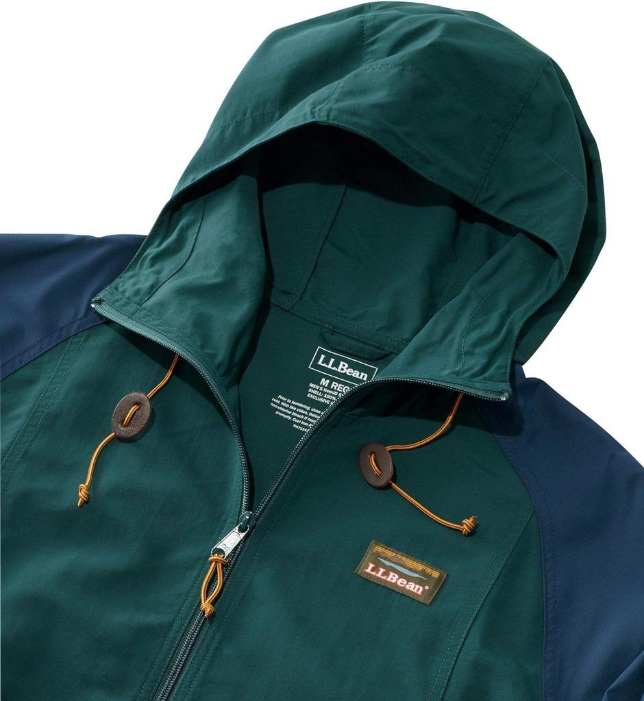 LL Bean Mountain Classic Япония Разноцветный 0TVB733008 Мужской анорак, Разноцветный, Посадка, XL, Ель/Тосканский оливковый,