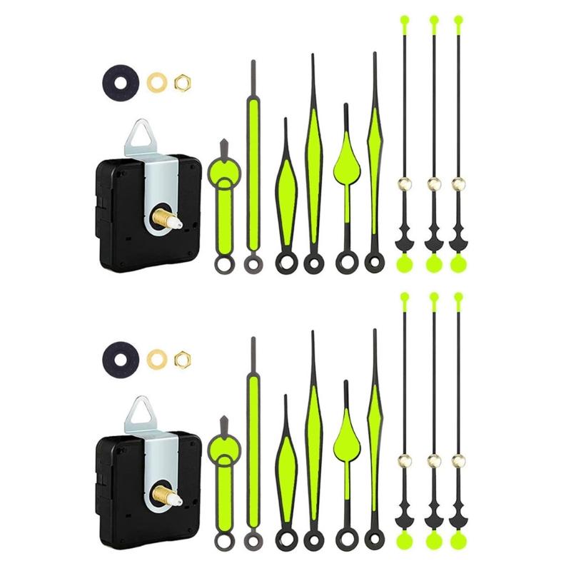 Quartzs DIY Wall Clock Movement Mechanism Battery Operated DIY Repair Parts Replacement with Clock Hands Second Hand