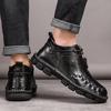 Leather Casual Shoes with Trendy Design Fits True To Size for Spring/Autumn Outdoor Hiking Sneakers Men Fits True To Size 48