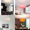 Feather Ceiling White Pendant Light Shade Modern Chandelier Lampshade Floor Lamp