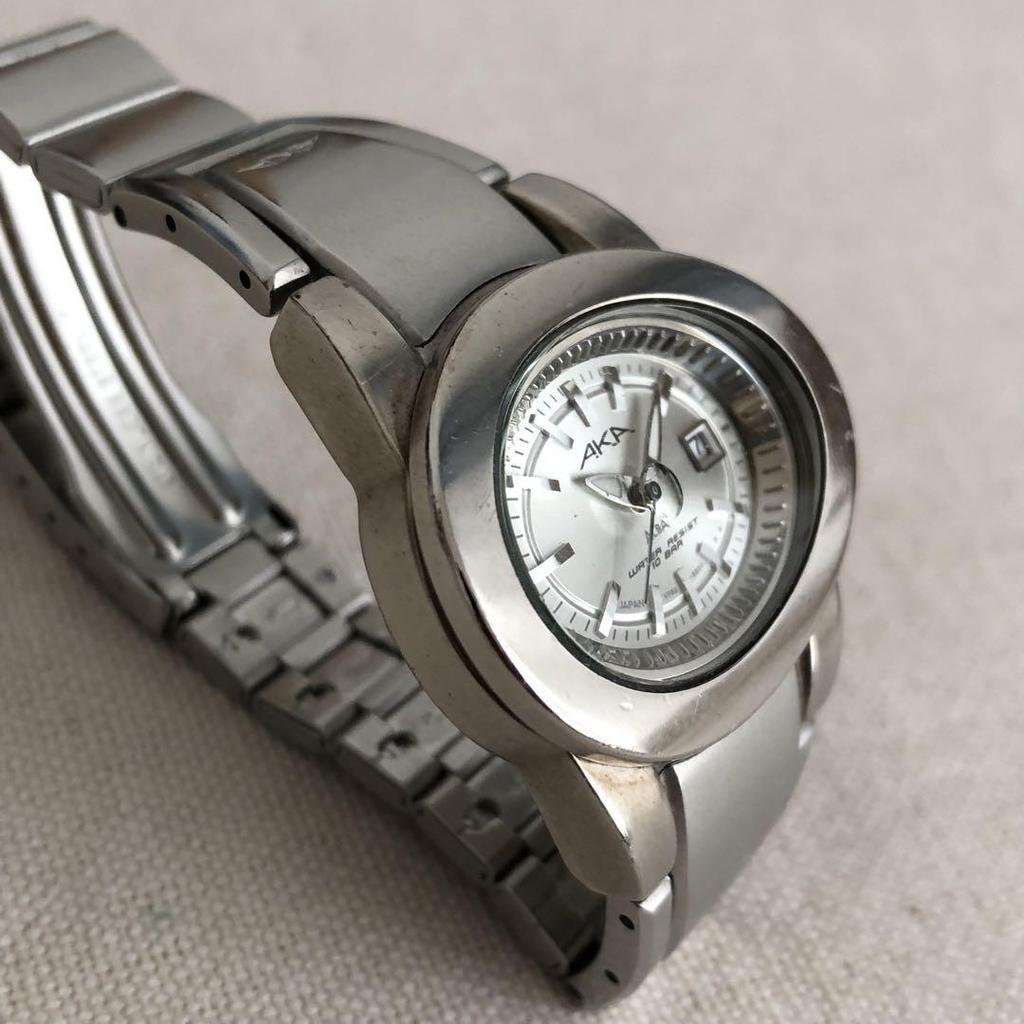 [Б/У] Винтажные кварцевые часы Seiko Alba AKA V782-5B70