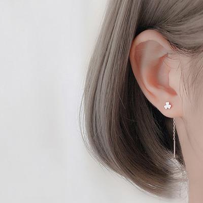 Длинные серьги женские Ins Temperament от Clover Earline, простые и маленькие серьги-цветы