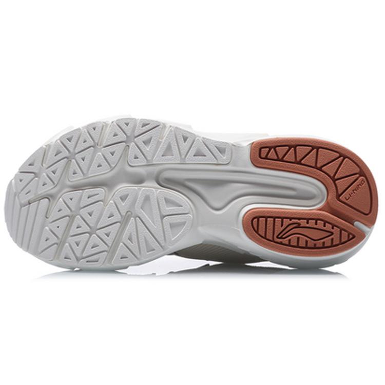 Li Ning Omen Нескользящая и дышащая низкая повседневная обувь Женская Яичный ликер Серый ARLQ038-2