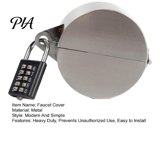Universal Faucet Lock Outdoor with Password Lock, Prevents Unauthorized Use, Heavy Metal Guard Duty Water Spigot Anti-theft Garden Protective