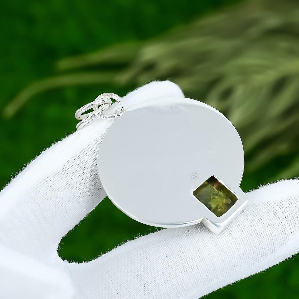 Friendship Day Deal Unakite Gemstone 925 Silver Engagement Bezel Mother Pendant