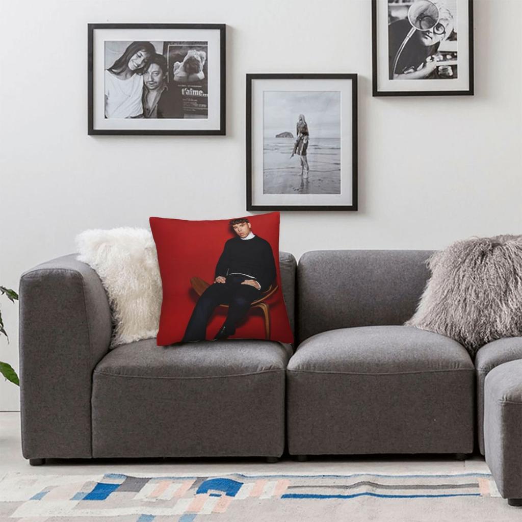 Rapper Quevedo Pillow Case Cushion Cover Soft Graphic Pillow Cover Vintage Pillowcases For Sofa Car Home Decor