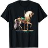 White Carousel Horse T-Shirt