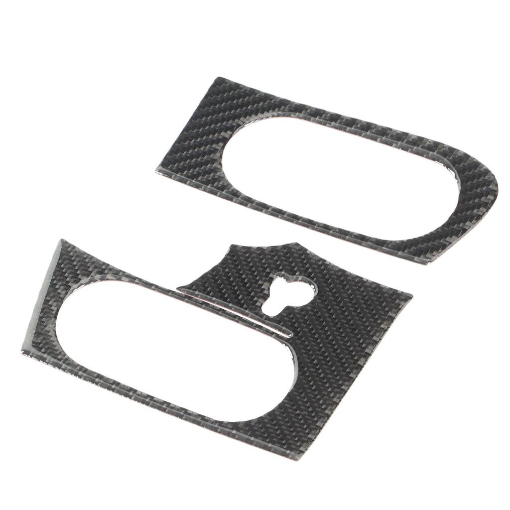 Side Air Vent Interior Sticker Carbon Fiber Air Outlet Trim Cover Decal Replacement for Corvette C6