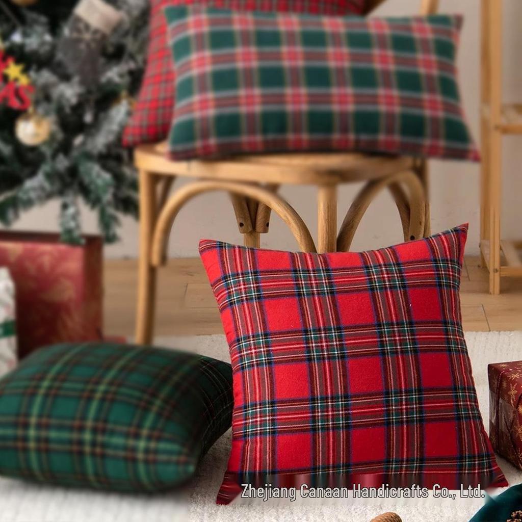 Скандинавская Рождественская Снежинка Конфета Вышитая Декоративная Подушка