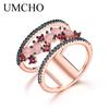 Solid 925 Sterling Silver Rings Created Nano Gemstone Rings For Women Wedding Bands Anniversary Gift Fine Jewelry