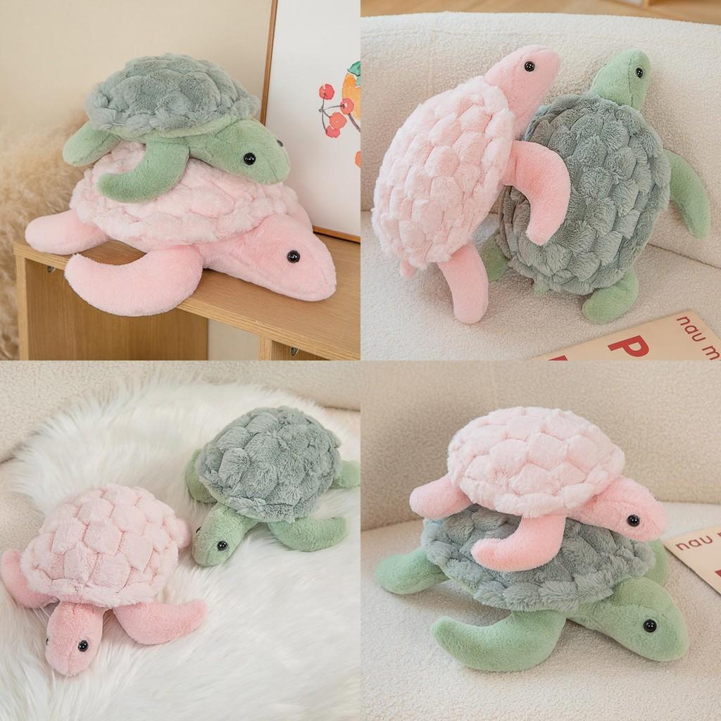 Plush Stuffed Turtle Toys Marine Organism Couple Dolls Girl Birthday Gifts