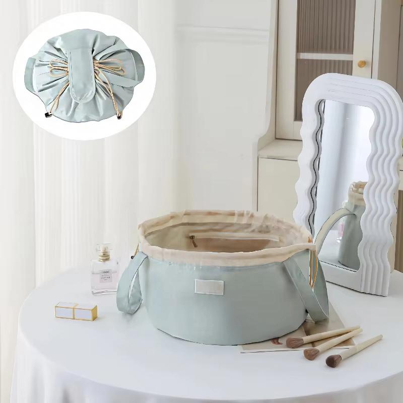 1 шт. Водонепроницаемое ведро на шнурке, большой вместимости, косметичка, модная сумка для макияжа, портативный органайзер, высокого класса, 30x17 см