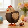 Машина-диспенсер для конфет 'Курица, несущая шоколадные яйца' 3D-печать Милое животное Диспенсер для конфет Настольный декор для Пасхальной корзины Подарки на вечеринку